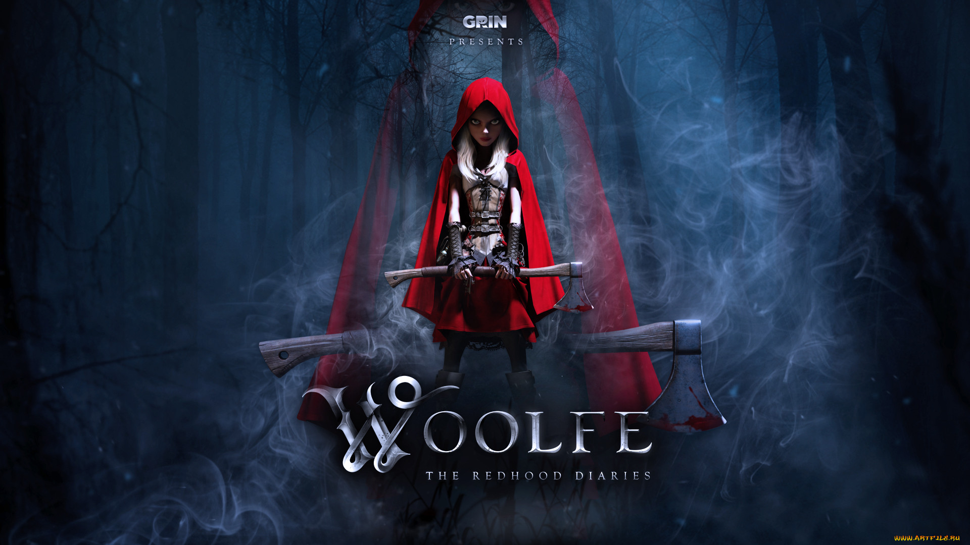 Обои Woolfe: The Redhood Diaries Видео Игры Woolfe: The Redhood Diaries,  обои для рабочего стола, фотографии woolfe, the redhood diaries, видео  игры, красная, шапочка, лес, топор Обои для рабочего стола, скачать обои